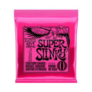 Cuerdas Ernie Ball Super Slinky para guitarra eléctrica de Cal 9-42